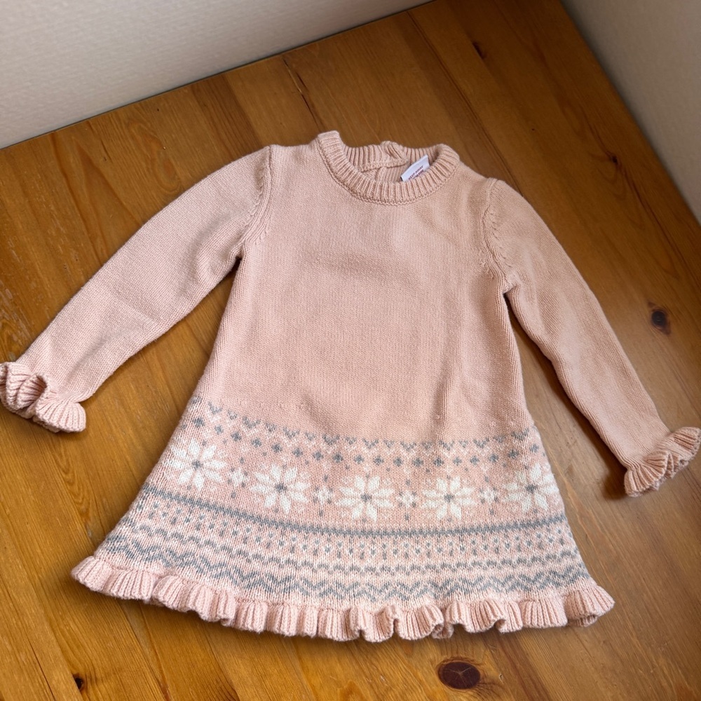 Adrienne vittadini bambini infant sweater dress peach